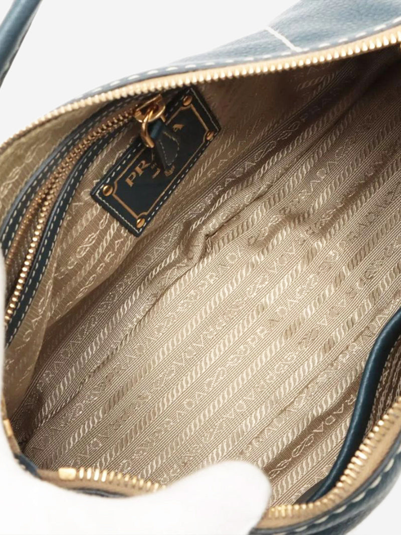 Blue leather shoulder bag Shoulder bags Prada 