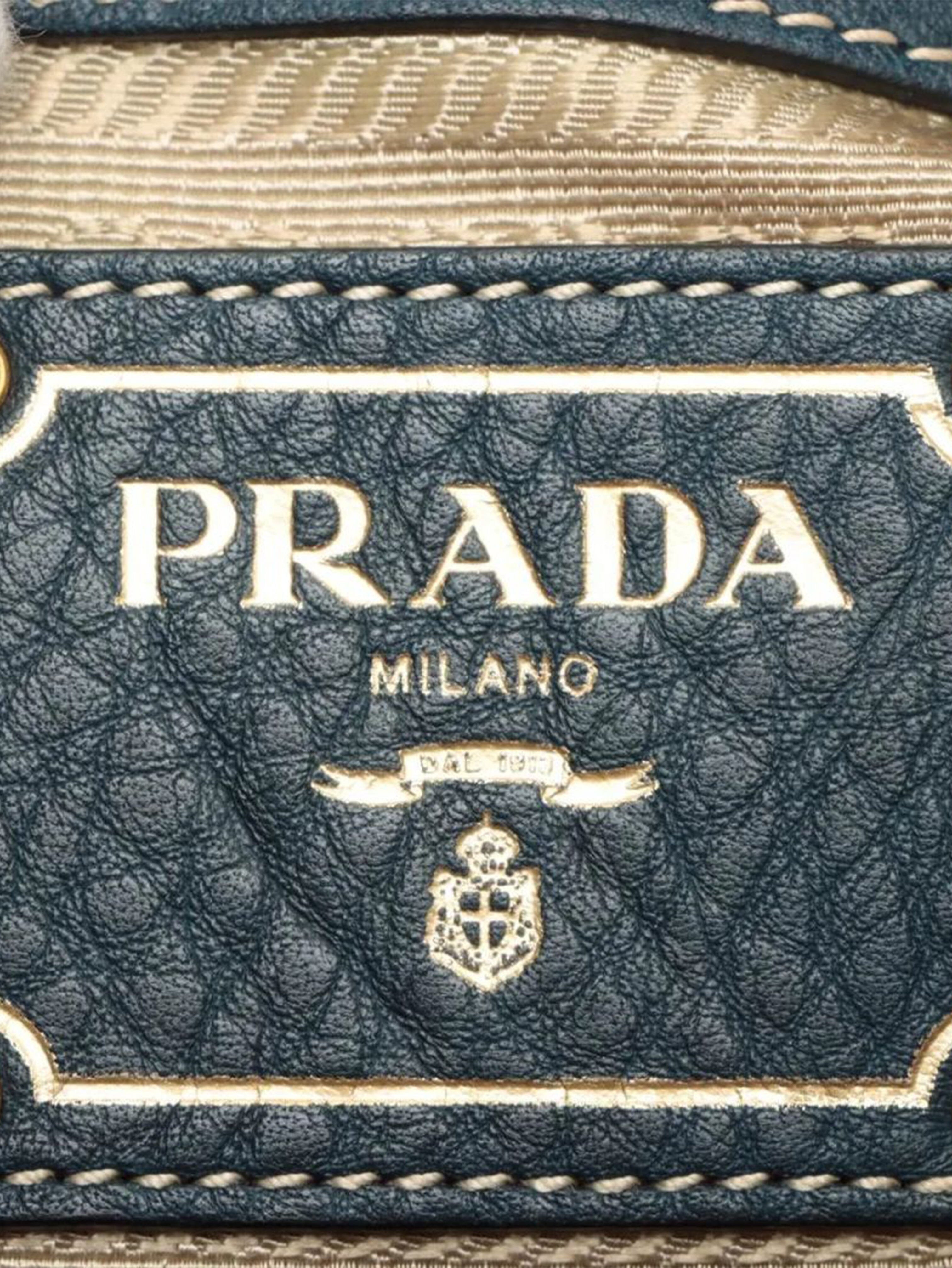 Blue leather shoulder bag Shoulder bags Prada 