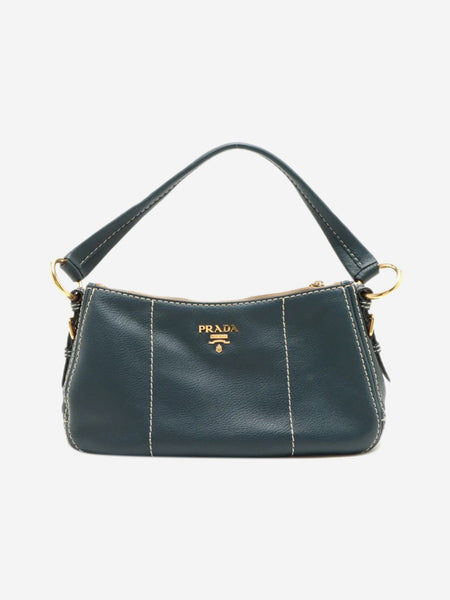 Blue leather shoulder bag product image