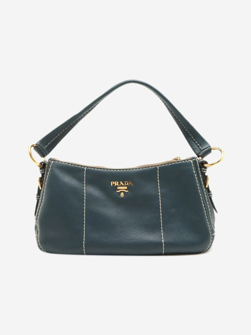 Blue leather shoulder bag Shoulder bags Prada 
