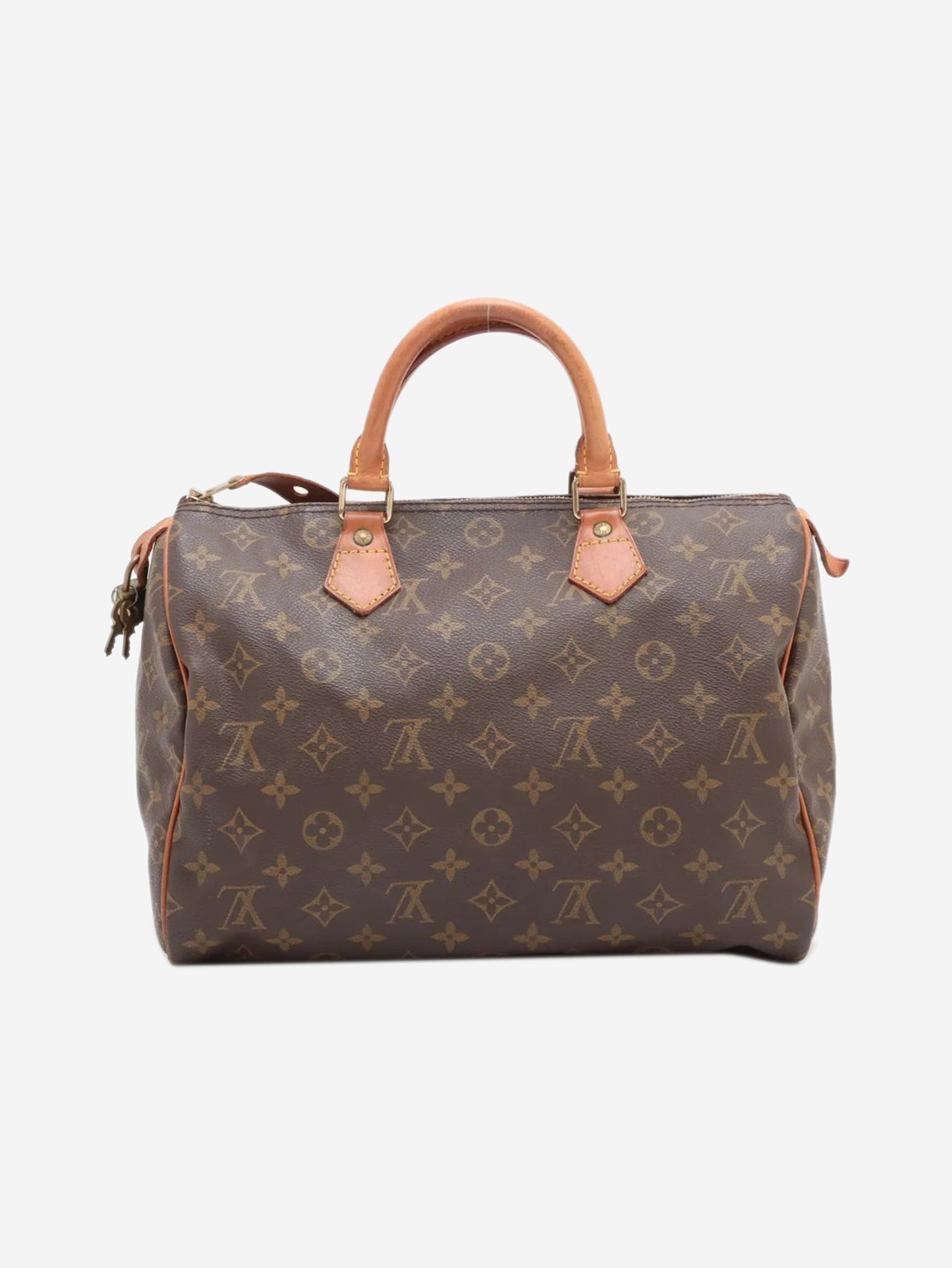 Brown vintage 1992 Monogram Speedy 30 bag Top Handle Bags Louis Vuitton 