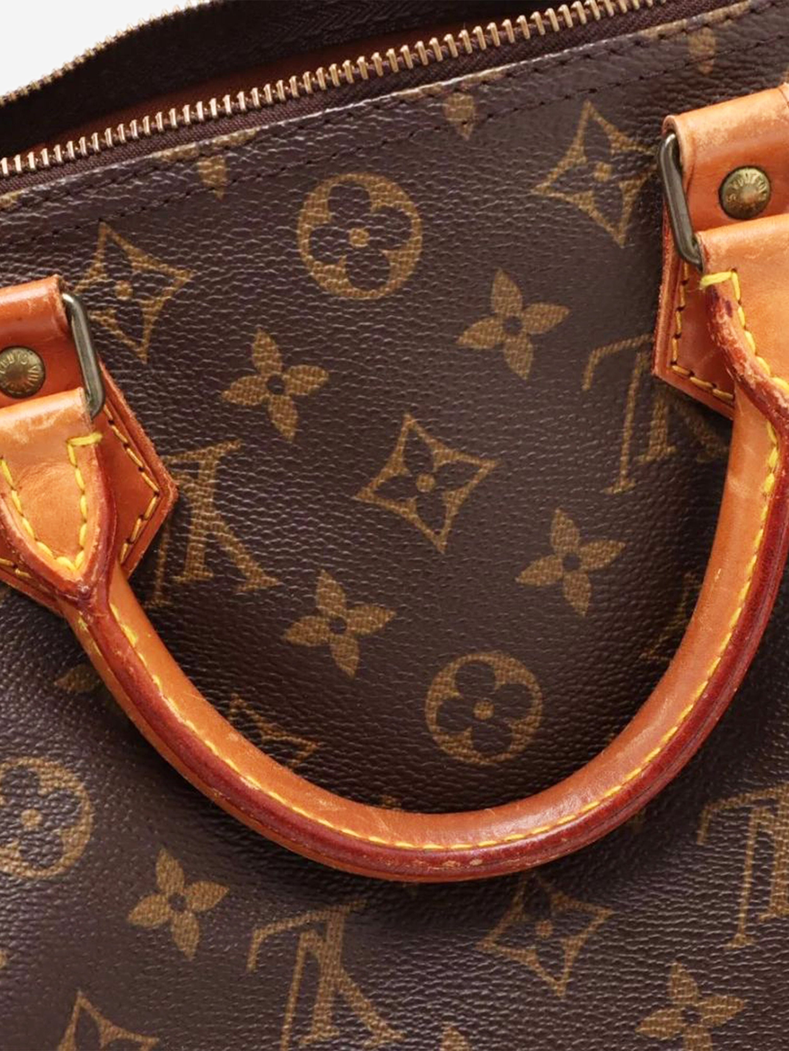 Brown vintage Monogram Speedy 30 bag Top Handle Bags Louis Vuitton 