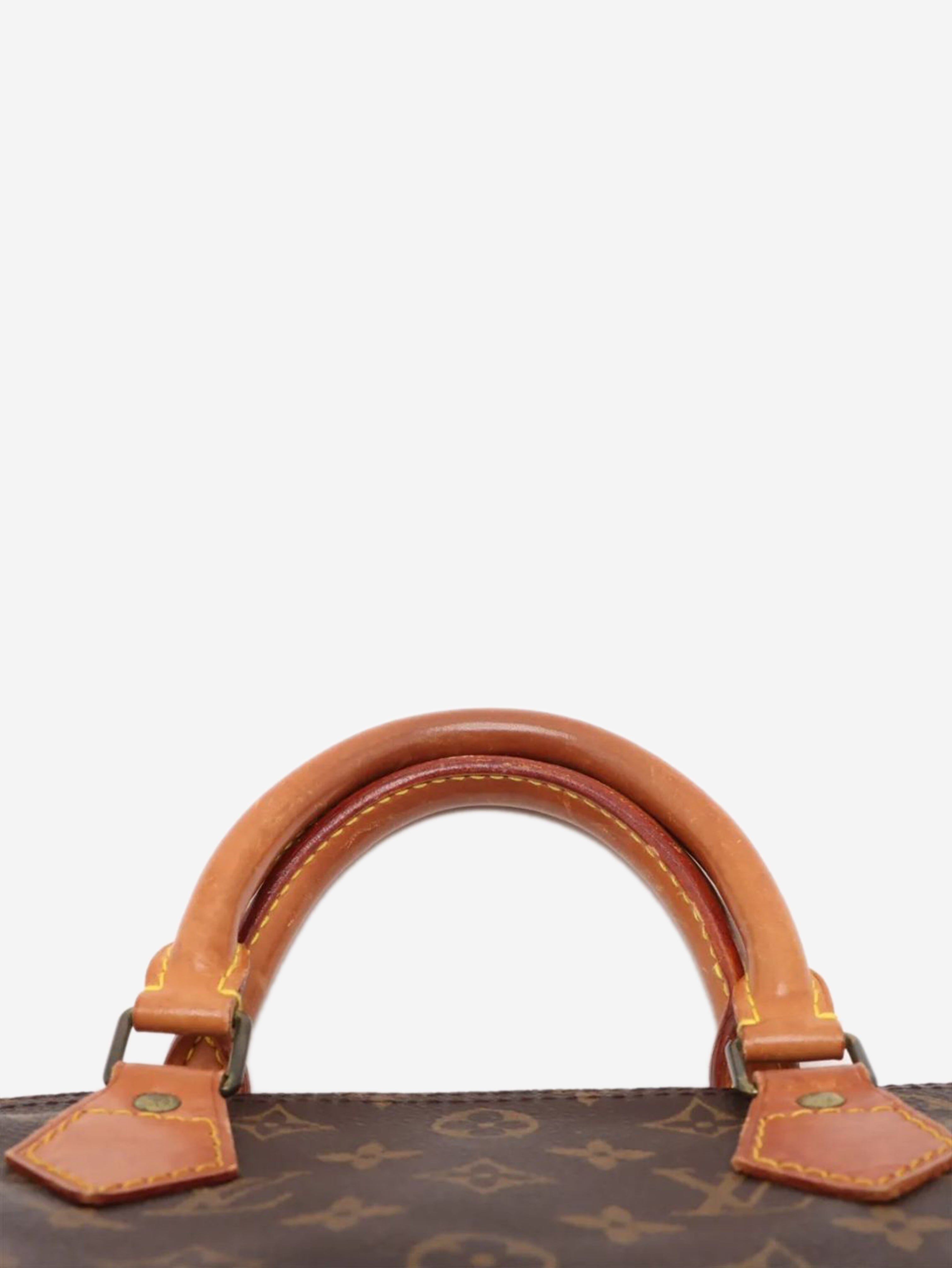 Brown vintage Monogram Speedy 30 bag Top Handle Bags Louis Vuitton 