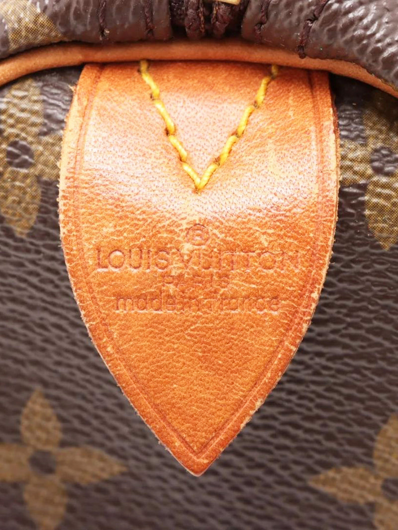 Brown vintage Monogram Speedy 30 bag Top Handle Bags Louis Vuitton 