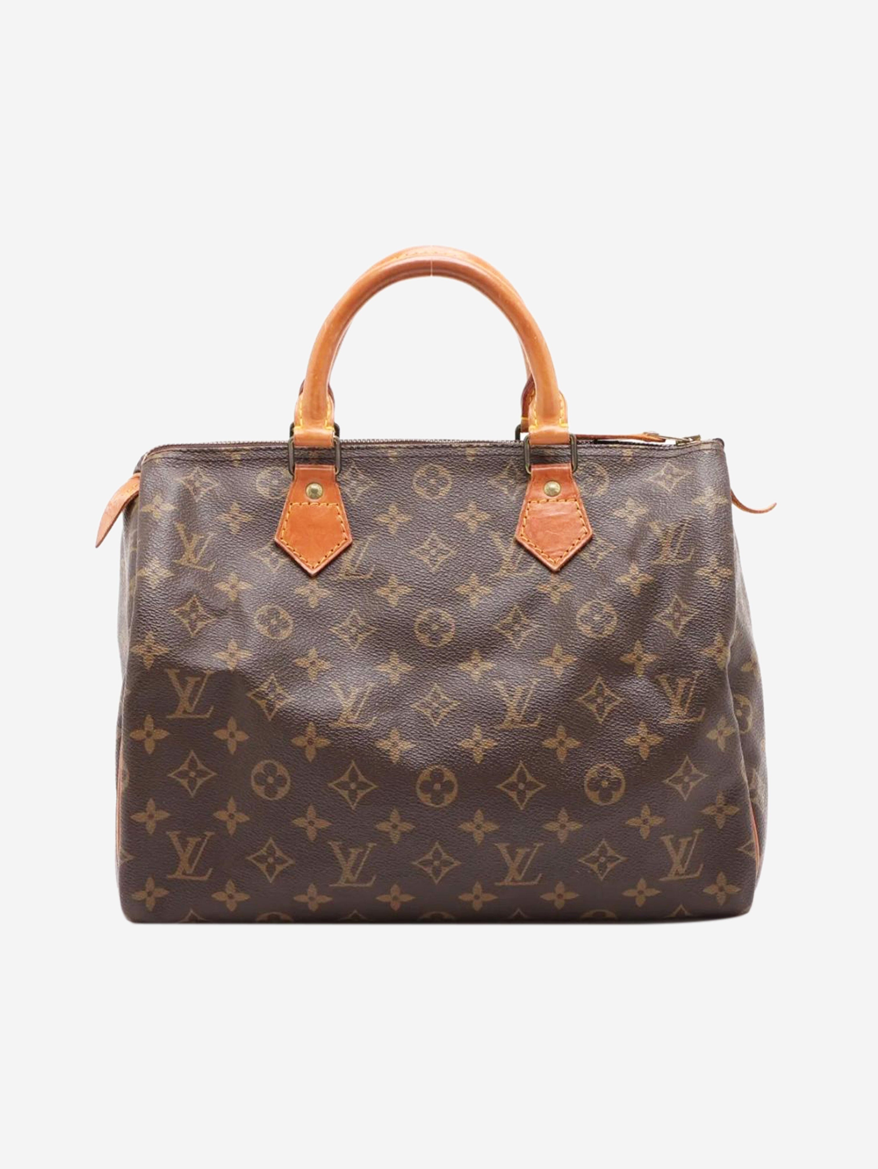 Brown vintage Monogram Speedy 30 bag Top Handle Bags Louis Vuitton 