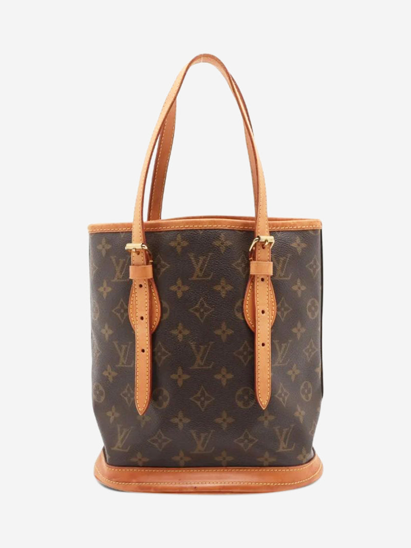 Brown vintage 2001 Monogram Bucket PM bag