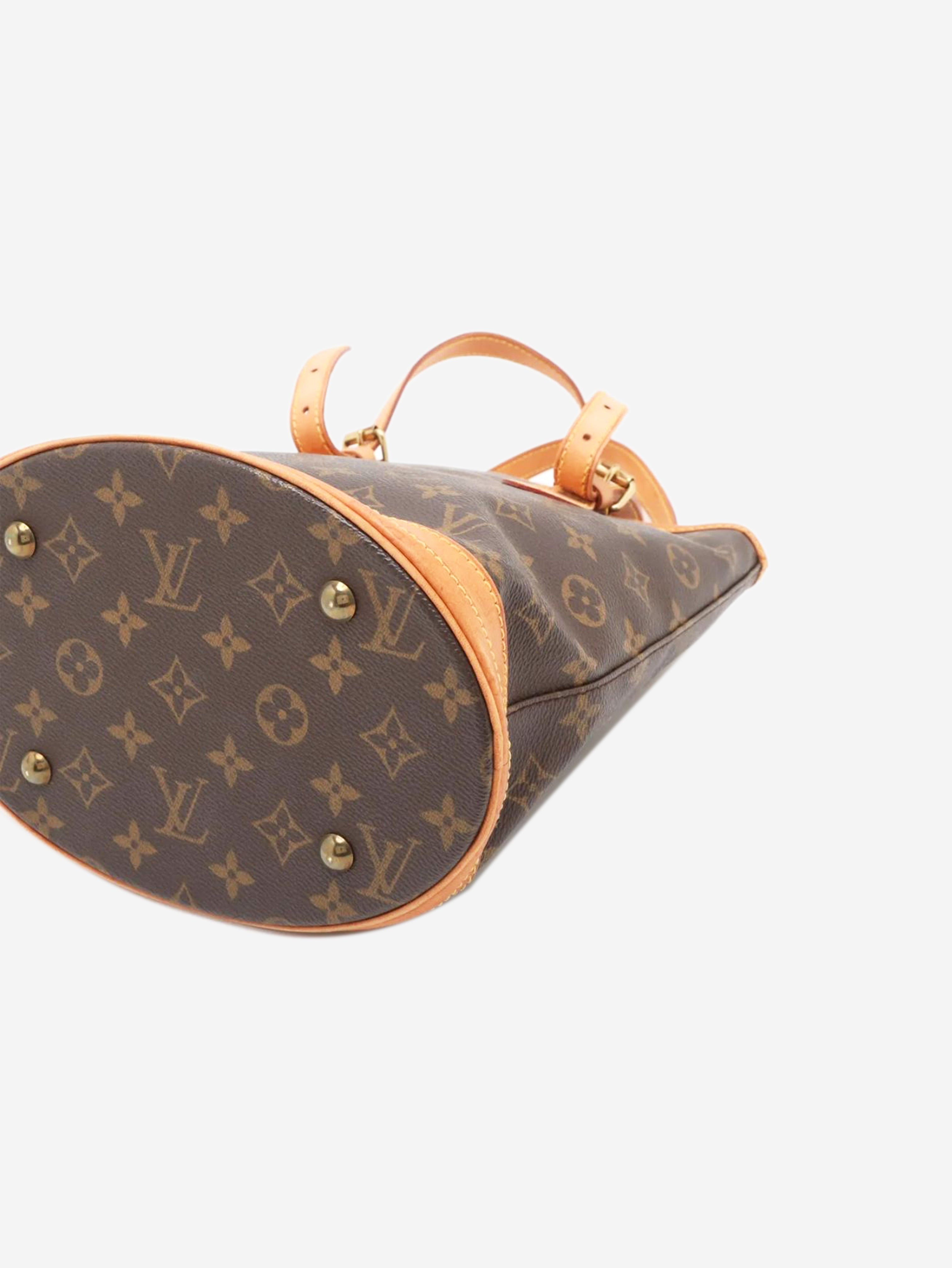 Brown vintage 2001 Monogram Bucket PM bag