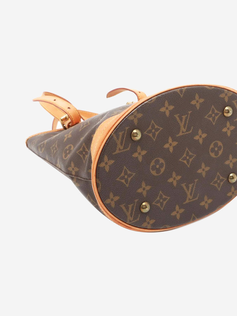 Brown vintage 2001 Monogram Bucket PM bag