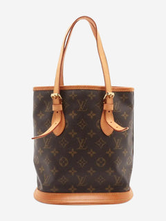Brown vintage 2001 Monogram Bucket PM bag