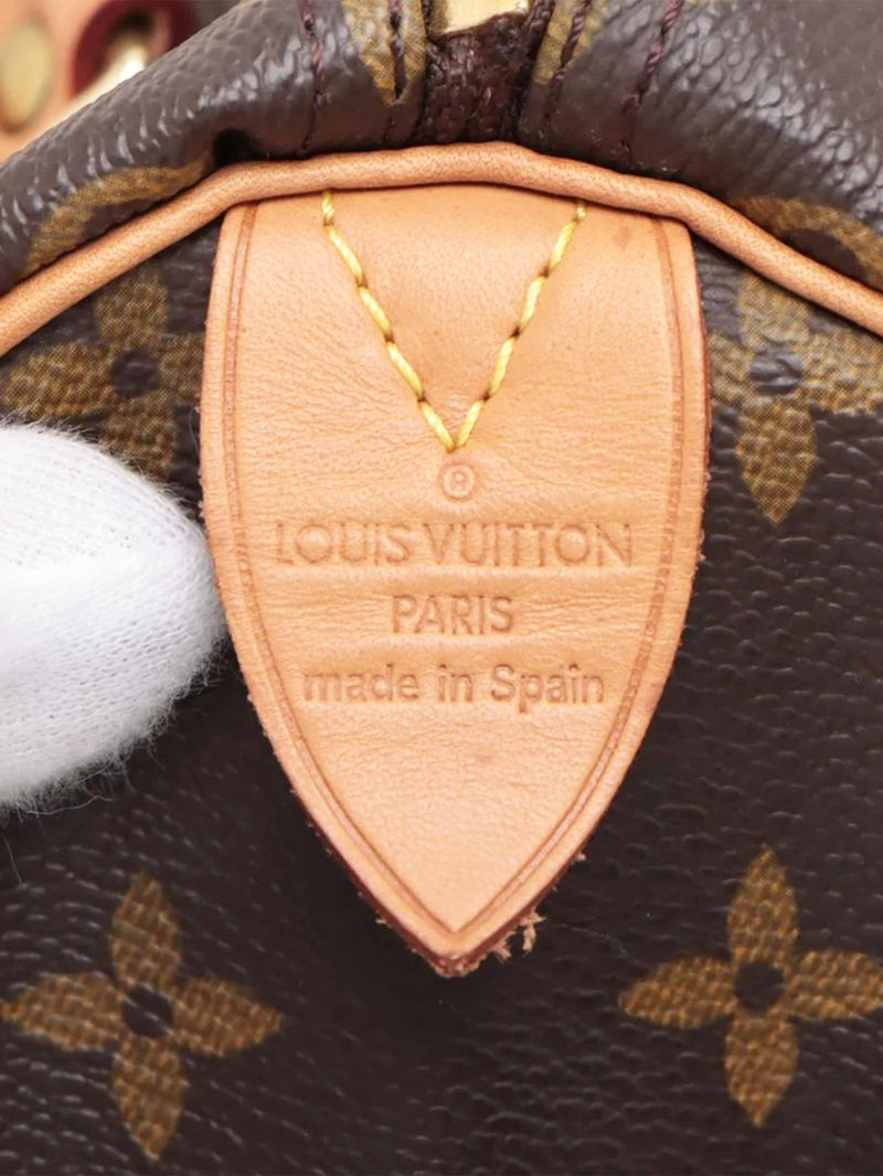 Brown vintage 2003 Monogram Speedy 30 bag Top Handle Bags Louis Vuitton 