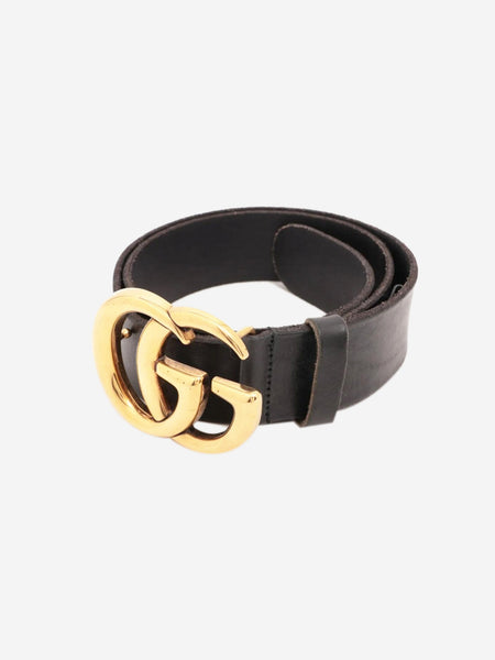 Black GG Marmont leather belt product image