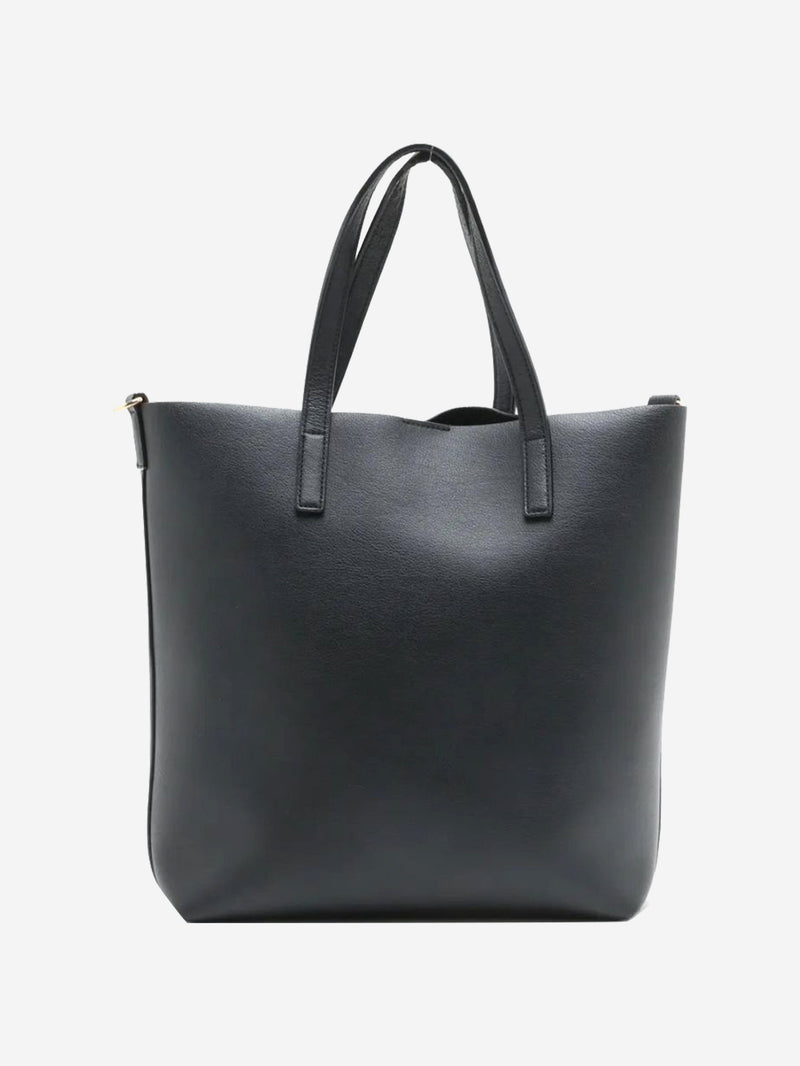 Black Toy Shopping leather tote bag