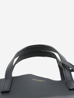 Black Toy Shopping leather tote bag