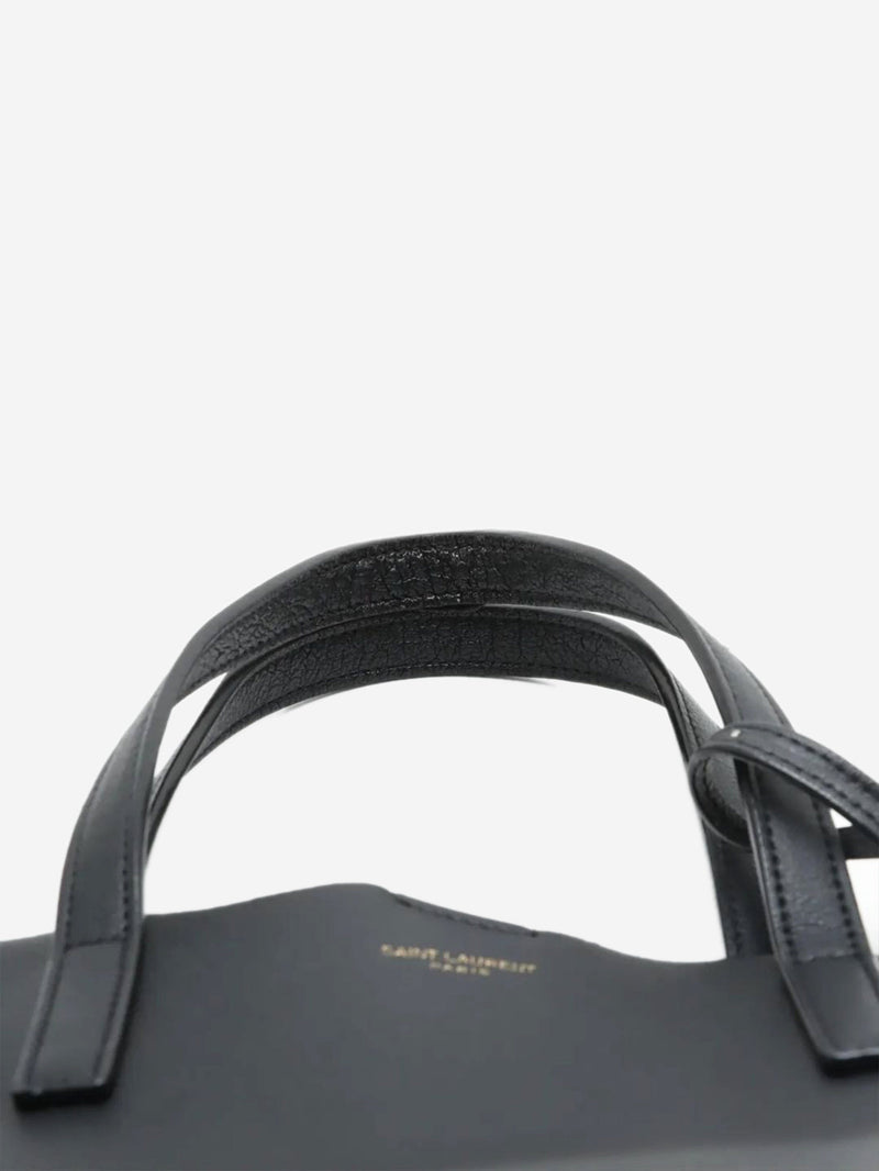Black Toy Shopping leather tote bag