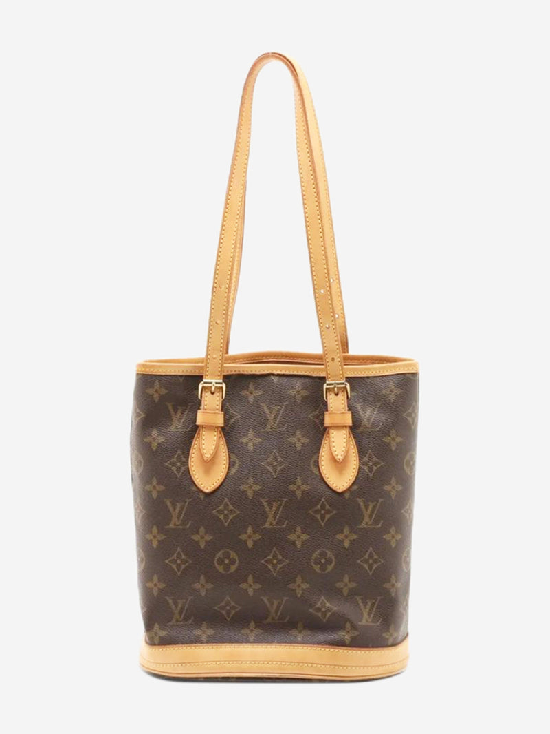 Brown vintage 2001 Monogram Bucket PM bag