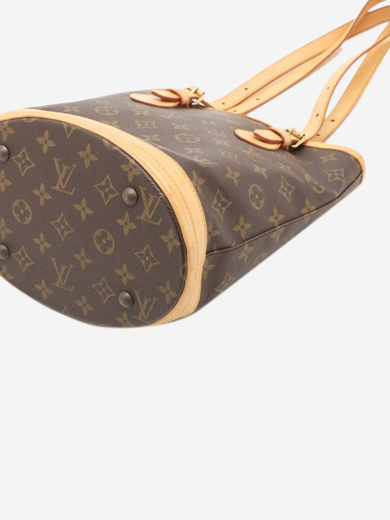 Brown vintage 2001 Monogram Bucket PM bag
