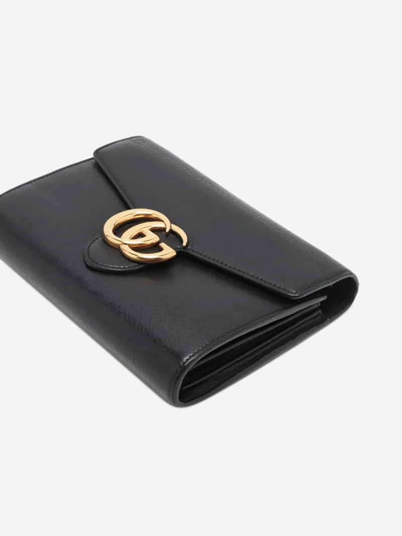 Black GG Marmont leather chain wallet Wallets, Purses & Small Leather Goods Gucci 