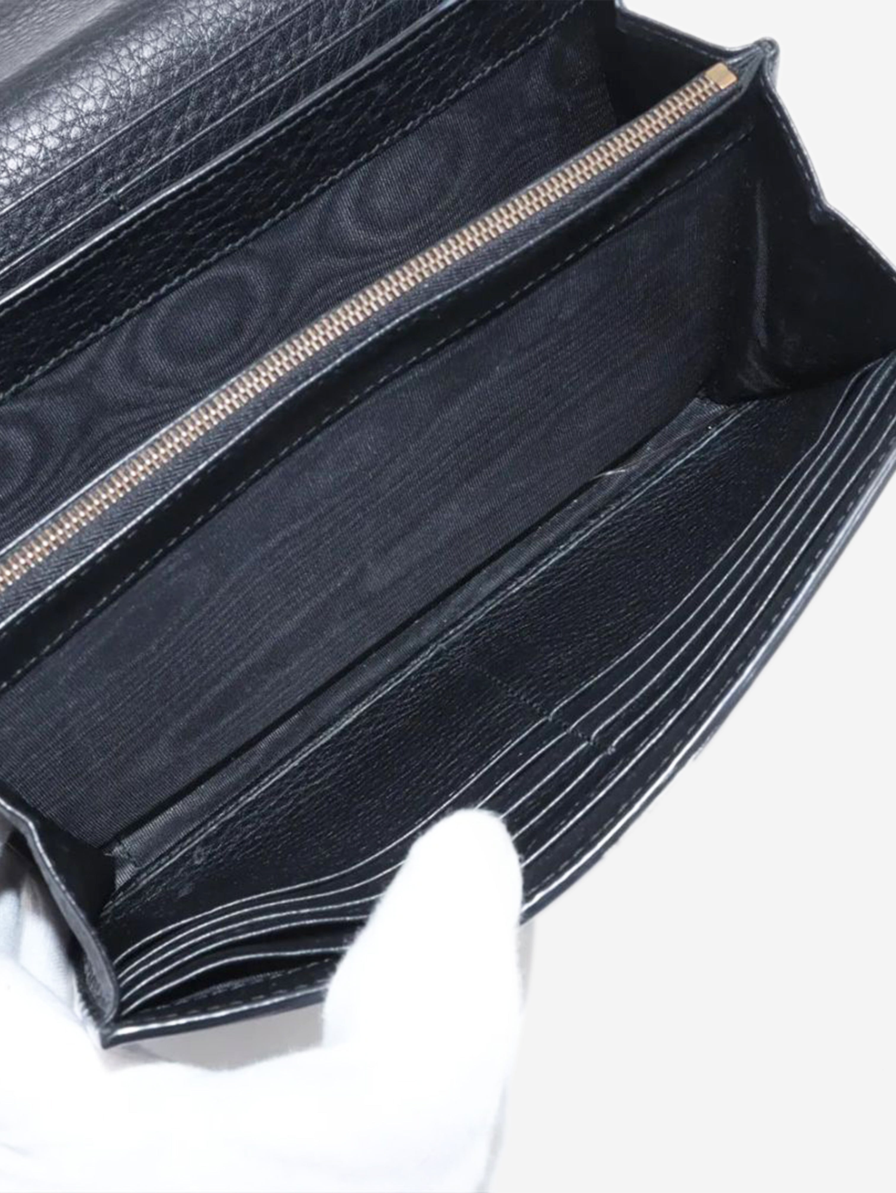 Black GG Marmont leather chain wallet Wallets, Purses & Small Leather Goods Gucci 
