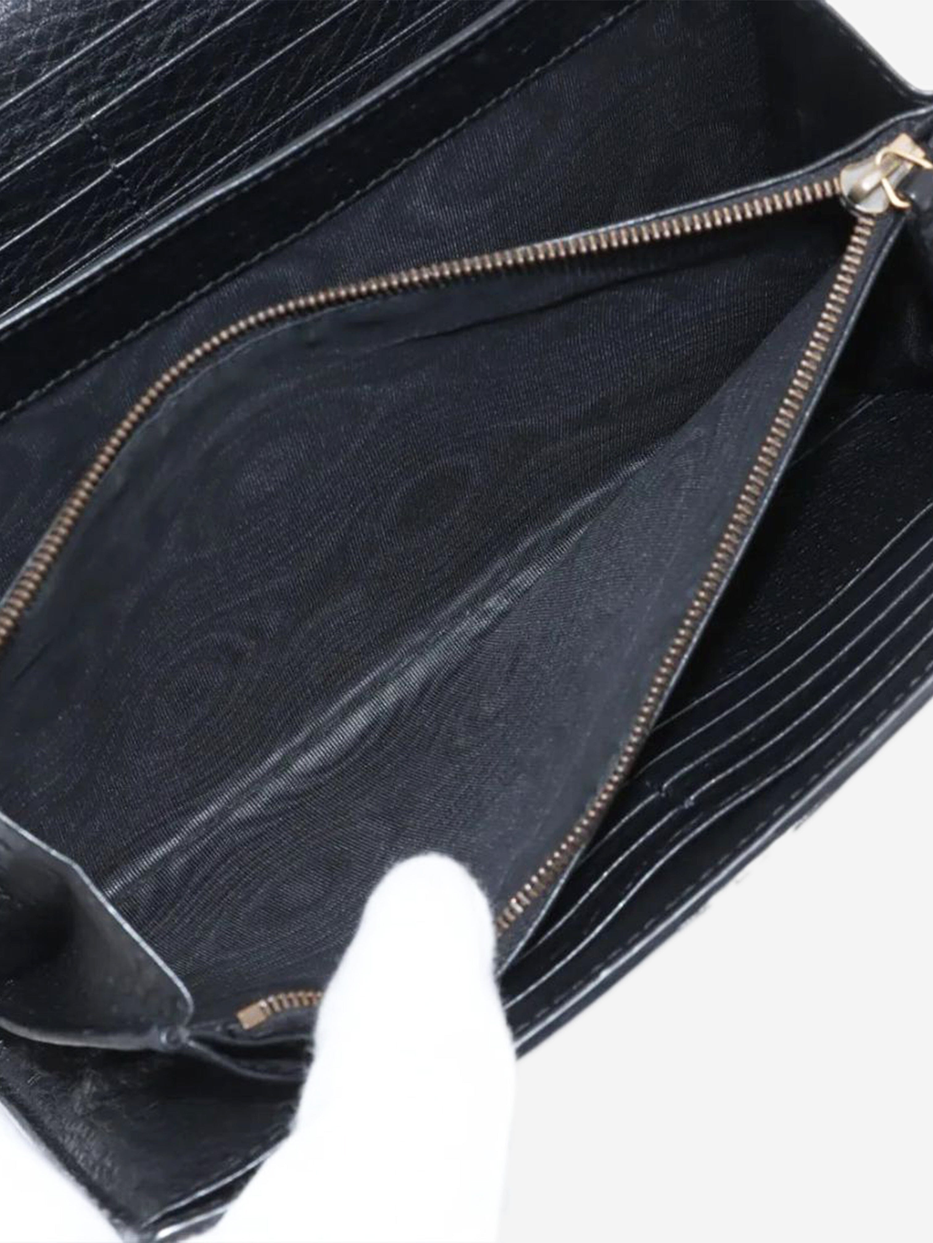 Black GG Marmont leather chain wallet Wallets, Purses & Small Leather Goods Gucci 
