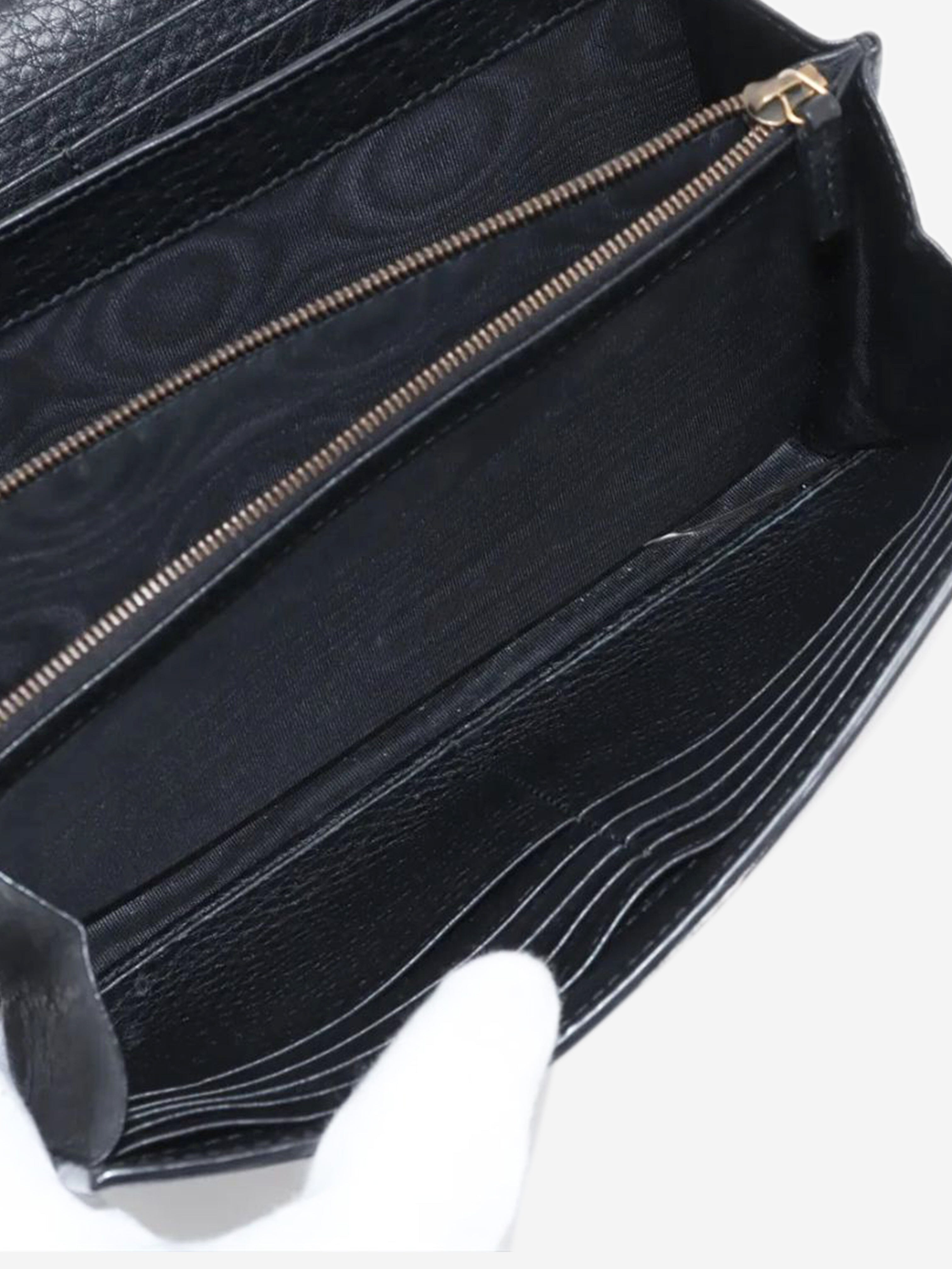 Black GG Marmont leather chain wallet Wallets, Purses & Small Leather Goods Gucci 