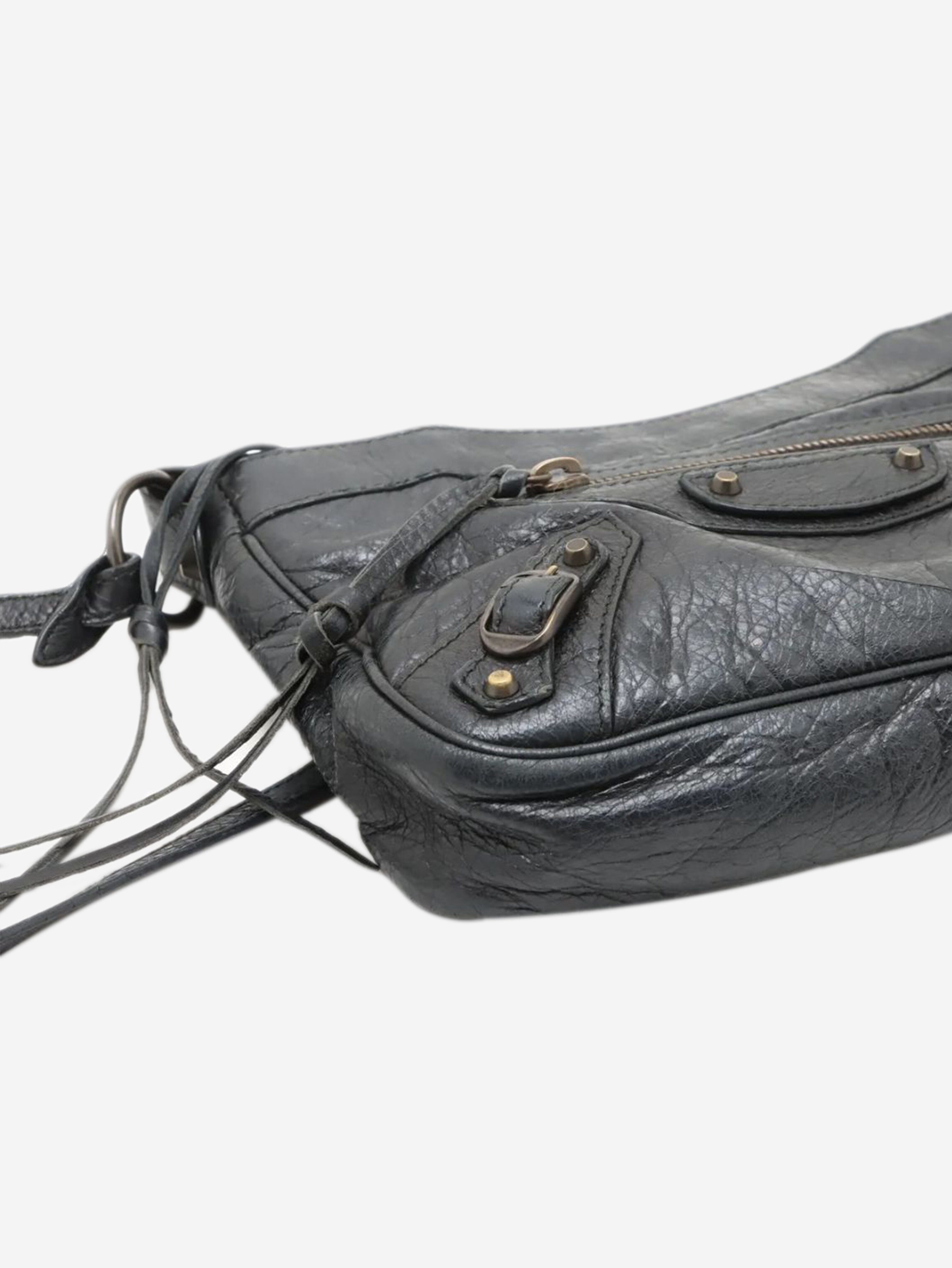Black The Hip leather shoulder bag Shoulder bags Balenciaga 