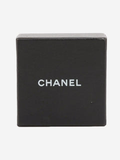 Black Coco Mark 04A rhinestone earrings Earrings Chanel 