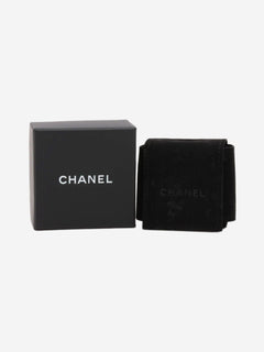 Gold Coco Mark B14C rhinestone earrings Earrings Chanel 