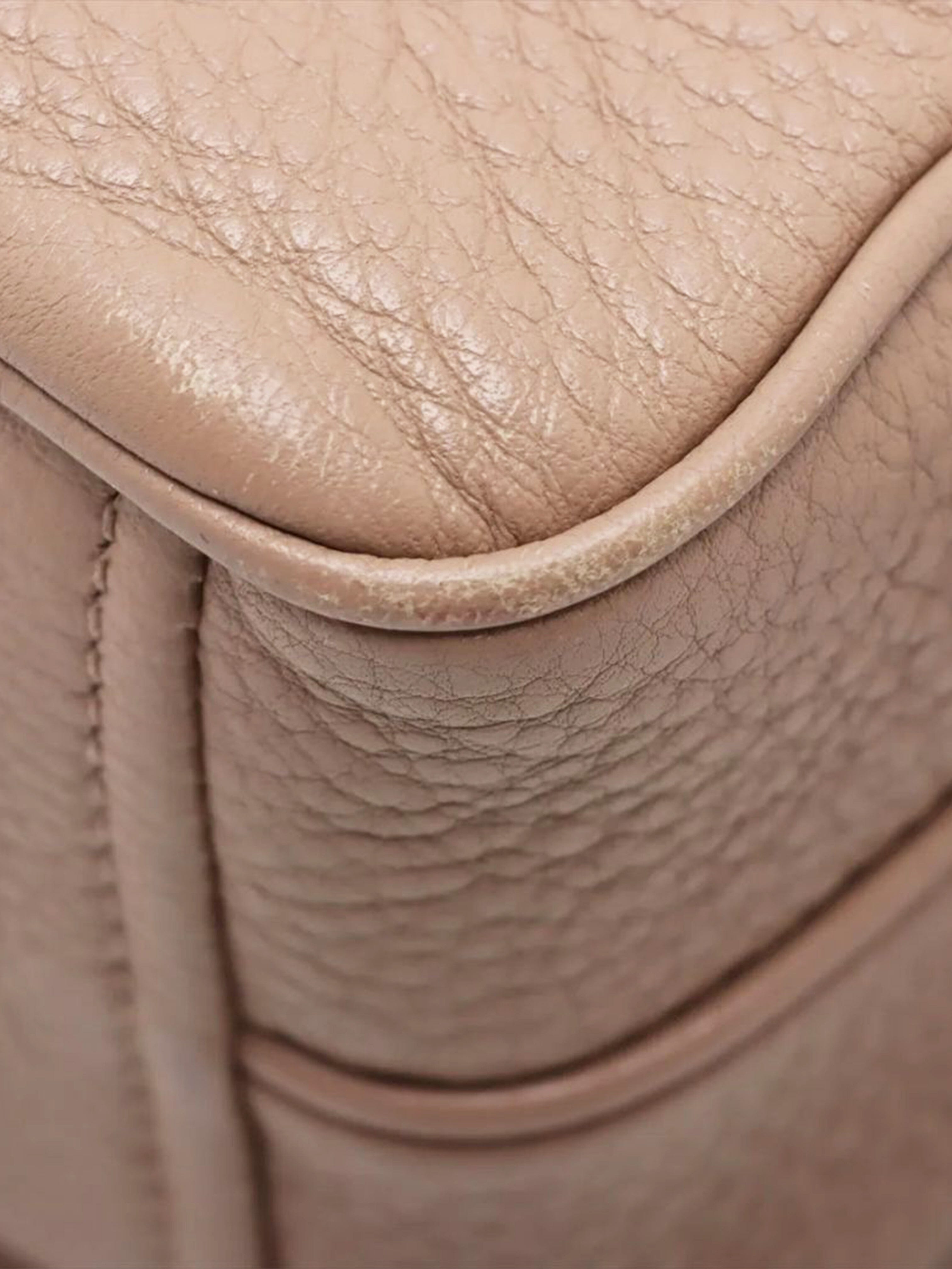 Beige Vitello Phenix leather shoulder bag Shoulder bags Prada 