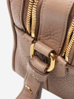 Beige Vitello Phenix leather shoulder bag Shoulder bags Prada 