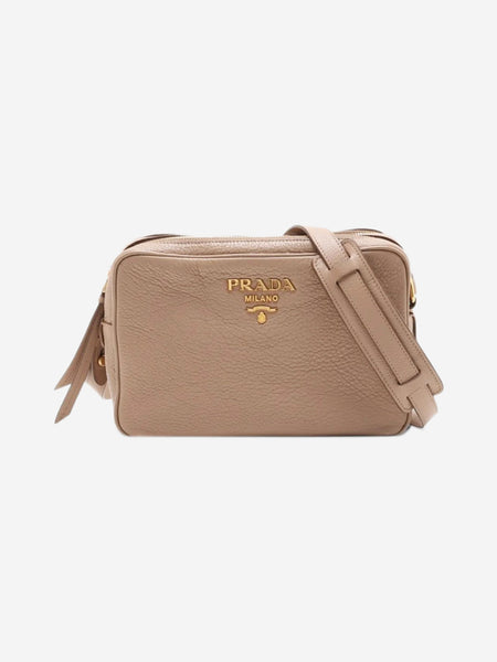 Beige Vitello Phenix leather shoulder bag product image