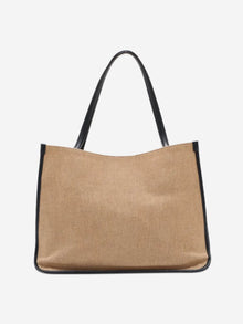 Neutral and navy Horsebit 1955 canvas & leather tote bag Tote Bags Gucci 