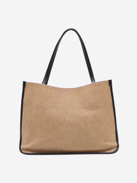 Neutral and navy Horsebit 1955 canvas & leather tote bag alternate image