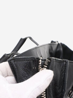 Black Papier leather 2way bag Shoulder bags Balenciaga 
