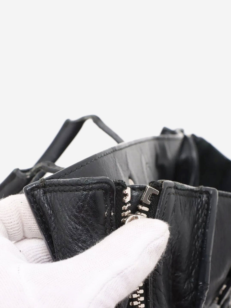 Black Papier leather 2way bag Shoulder bags Balenciaga 