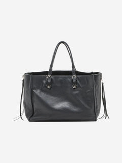 Black Papier leather 2way bag Shoulder bags Balenciaga 