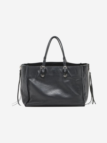 Black Papier leather 2way bag product image