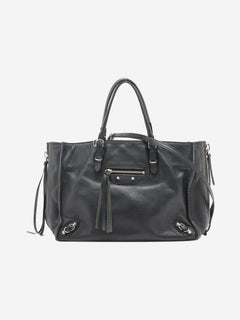 Black Papier leather 2way bag Shoulder bags Balenciaga 