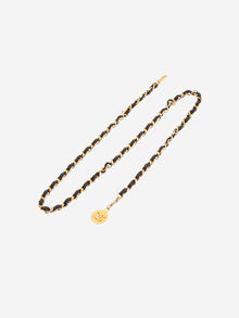 Black and gold Coco Mark 1982 chain belt Belts Chanel 