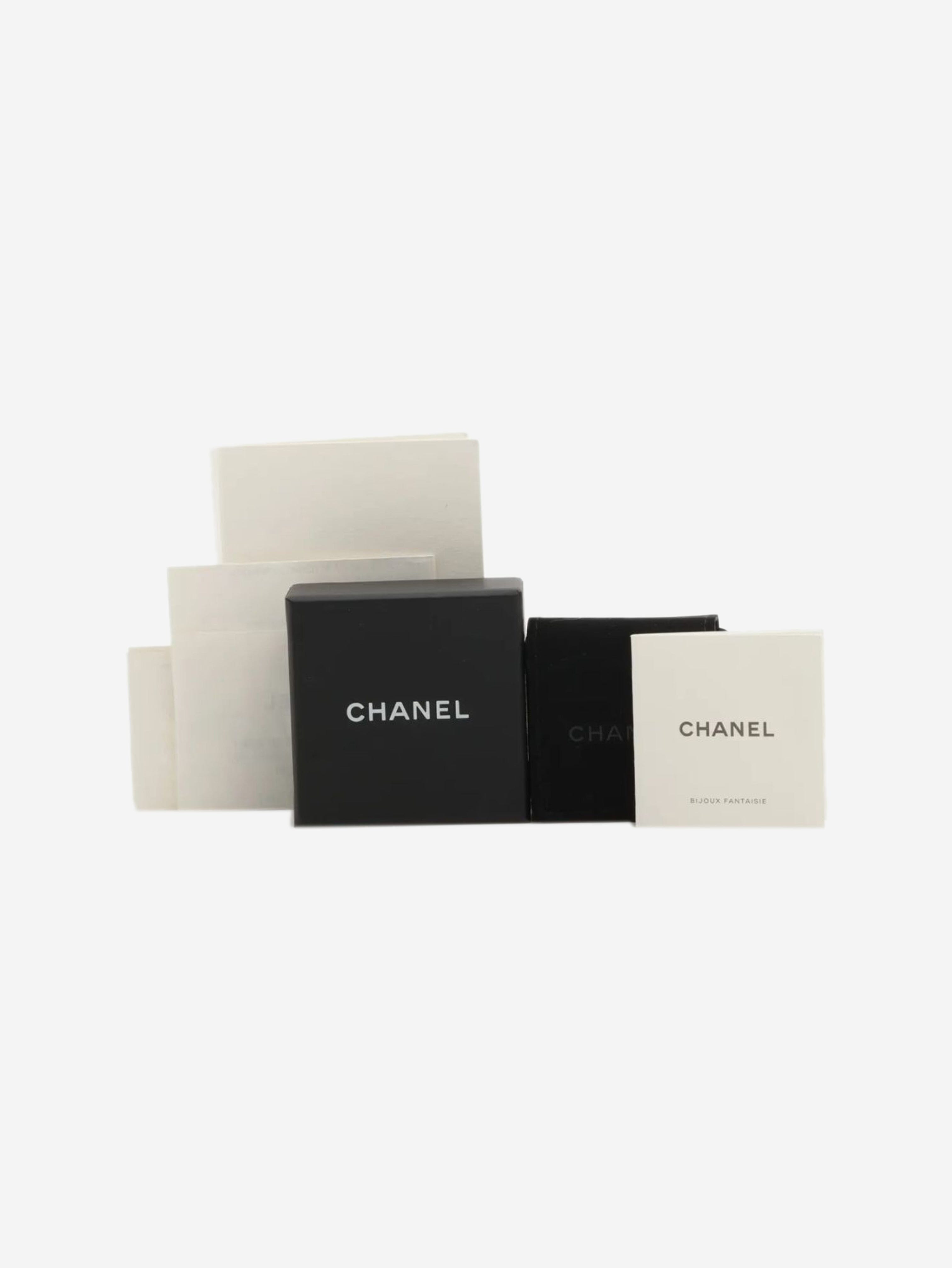 Gold Coco Mark heart earrings Earrings Chanel 