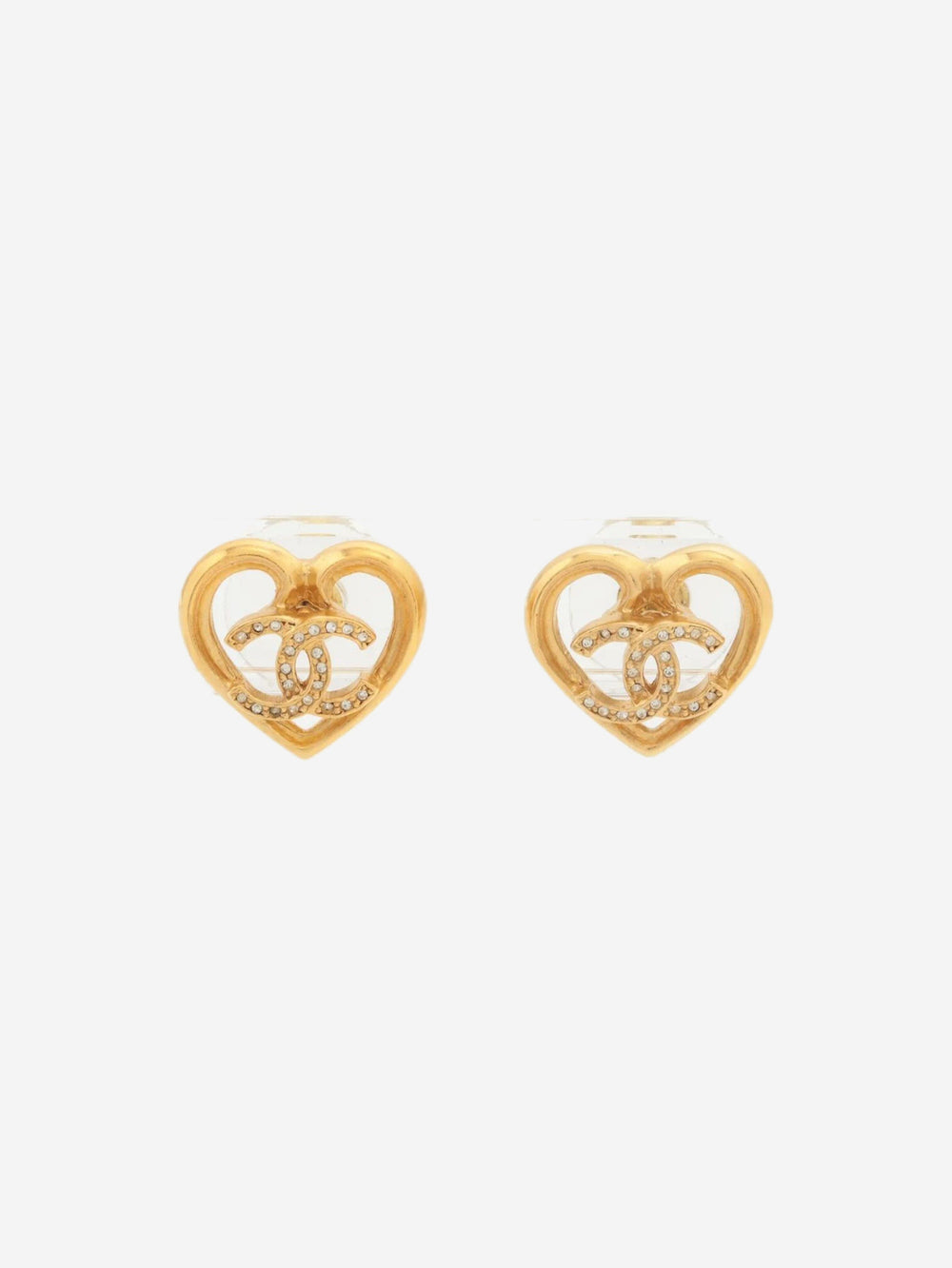 Gold Coco Mark heart earrings Earrings Chanel 