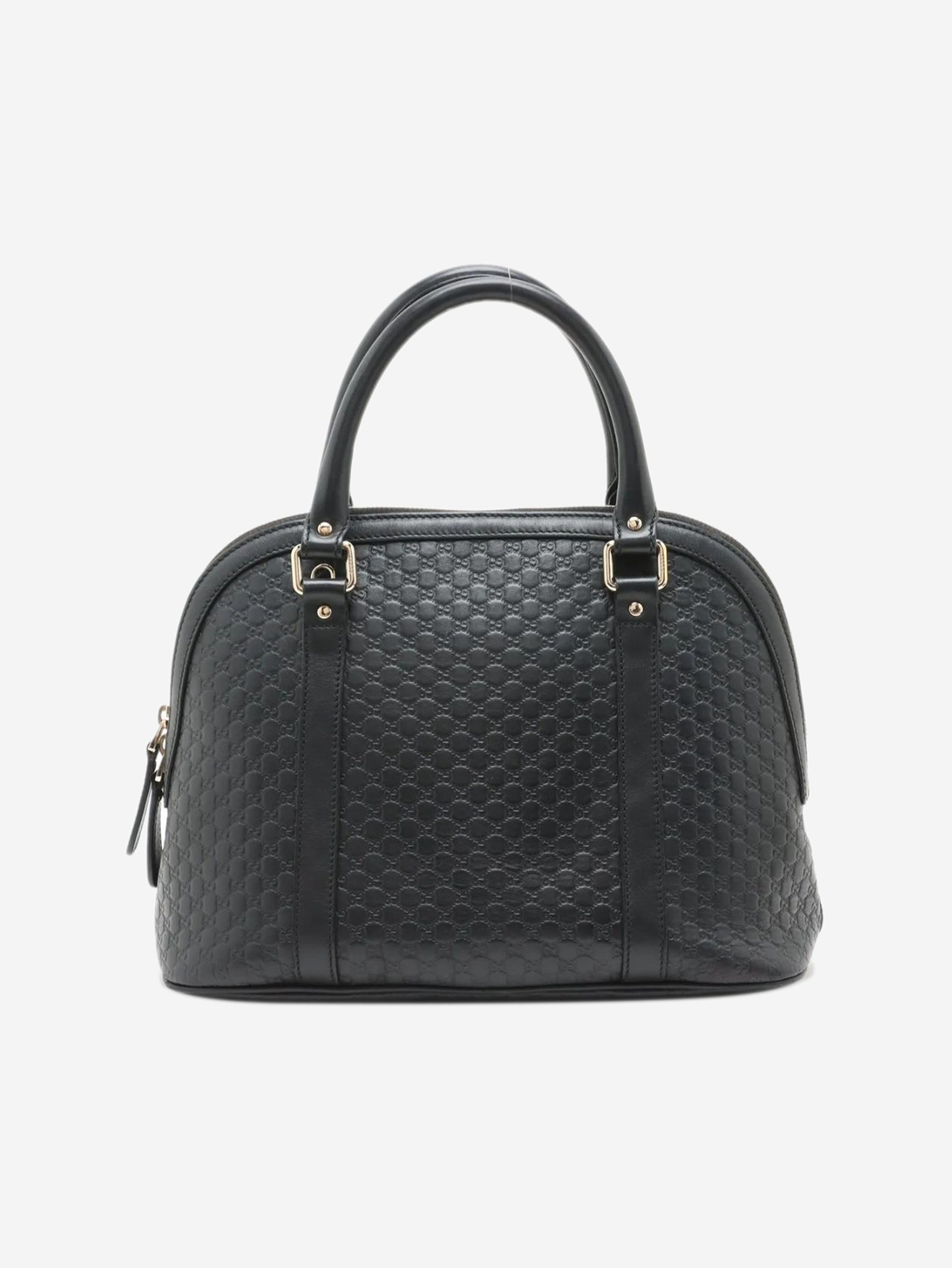 Black micro Guccissima leather 2way bag Shoulder bags Gucci 