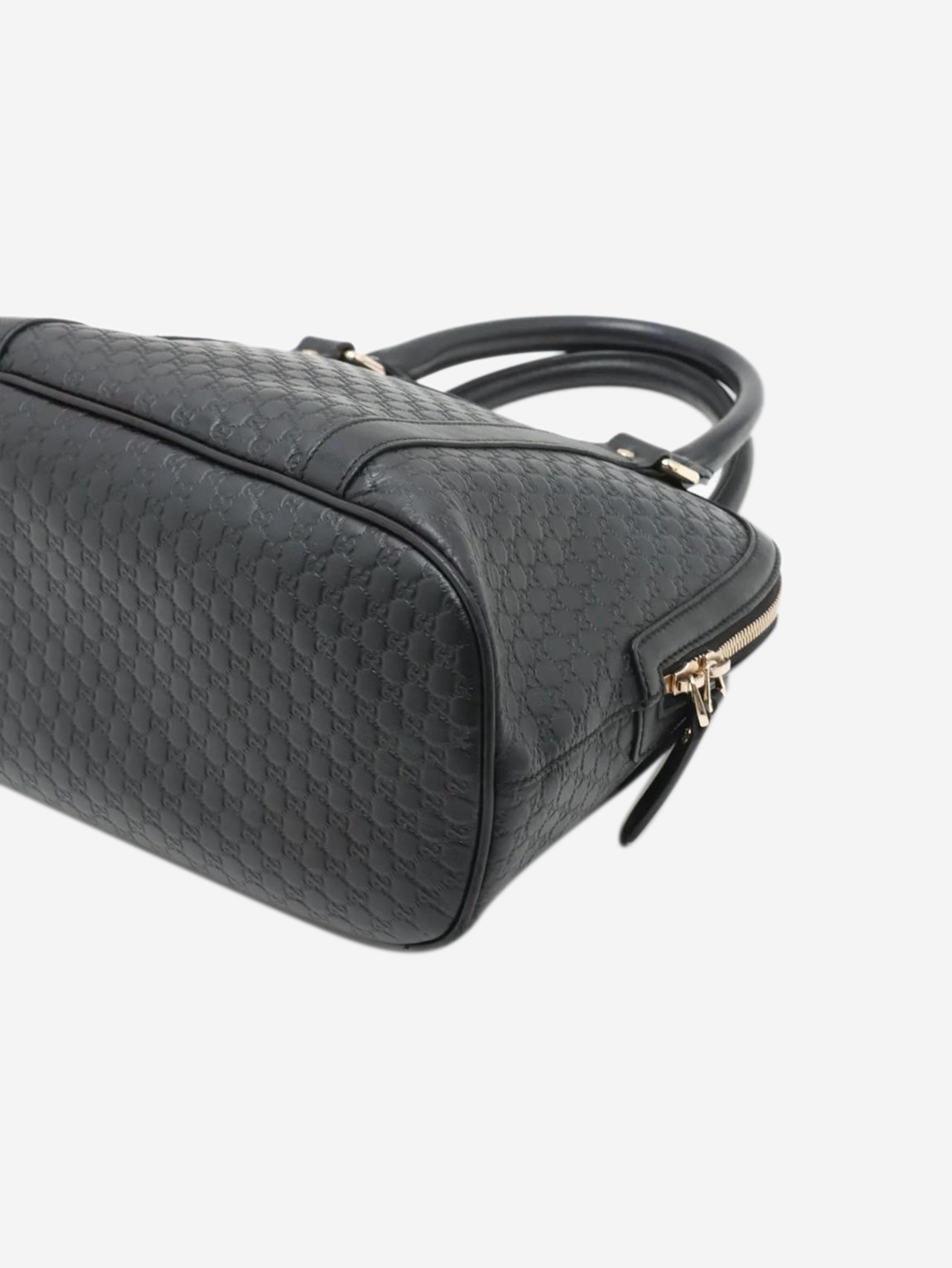 Black micro Guccissima leather 2way bag Shoulder bags Gucci 