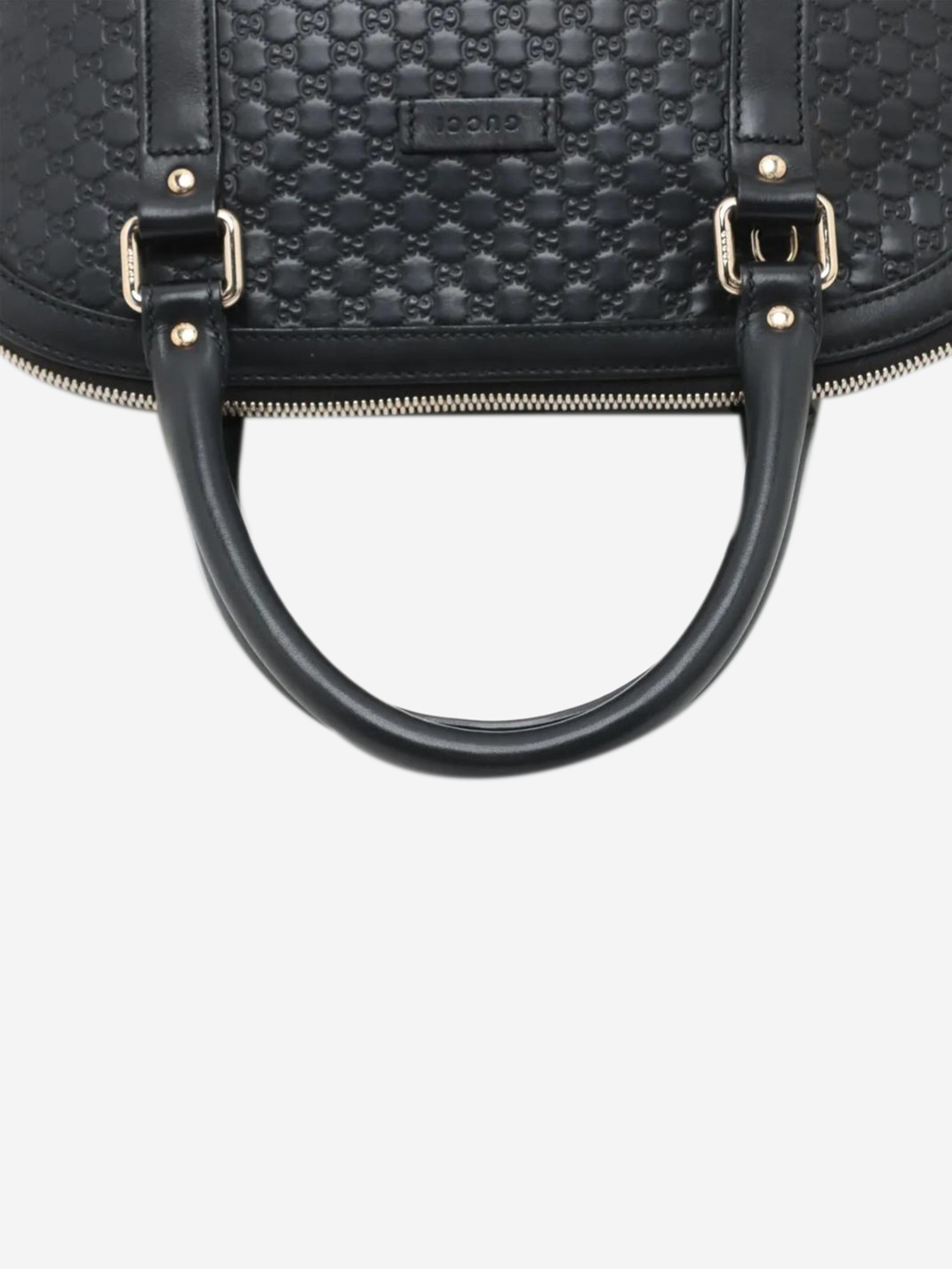 Black micro Guccissima leather 2way bag Shoulder bags Gucci 