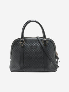Black micro Guccissima leather 2way bag Shoulder bags Gucci 