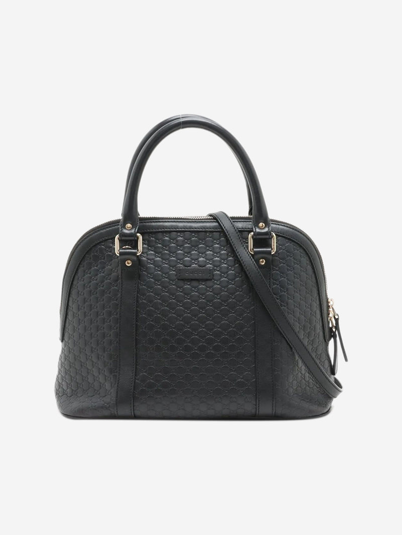 Black micro Guccissima leather 2way bag Shoulder bags Gucci 