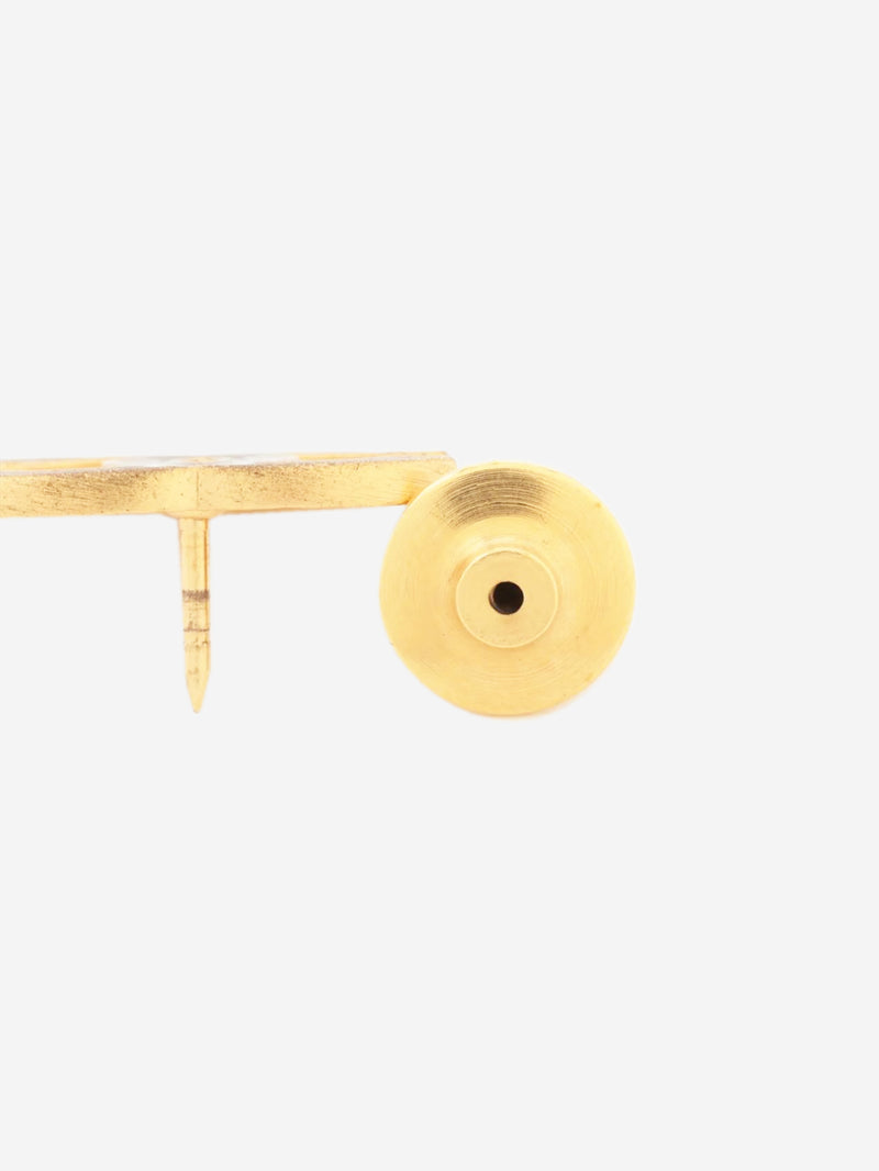 Black and gold Coco Mark 02A pin badge