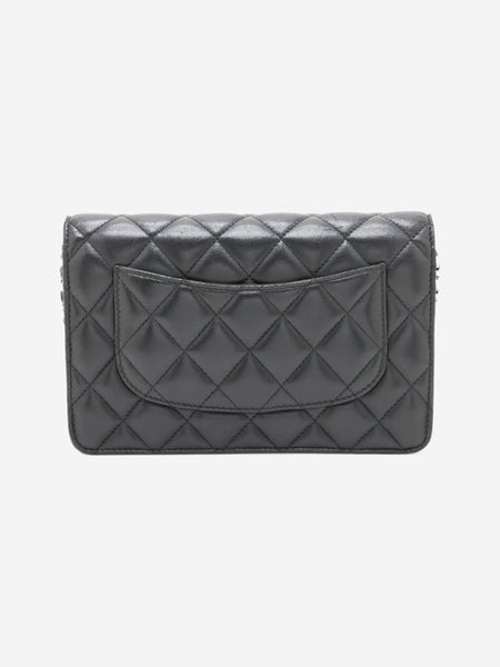 Black 2018 lambskin quilted Wallet On Chain alternate image