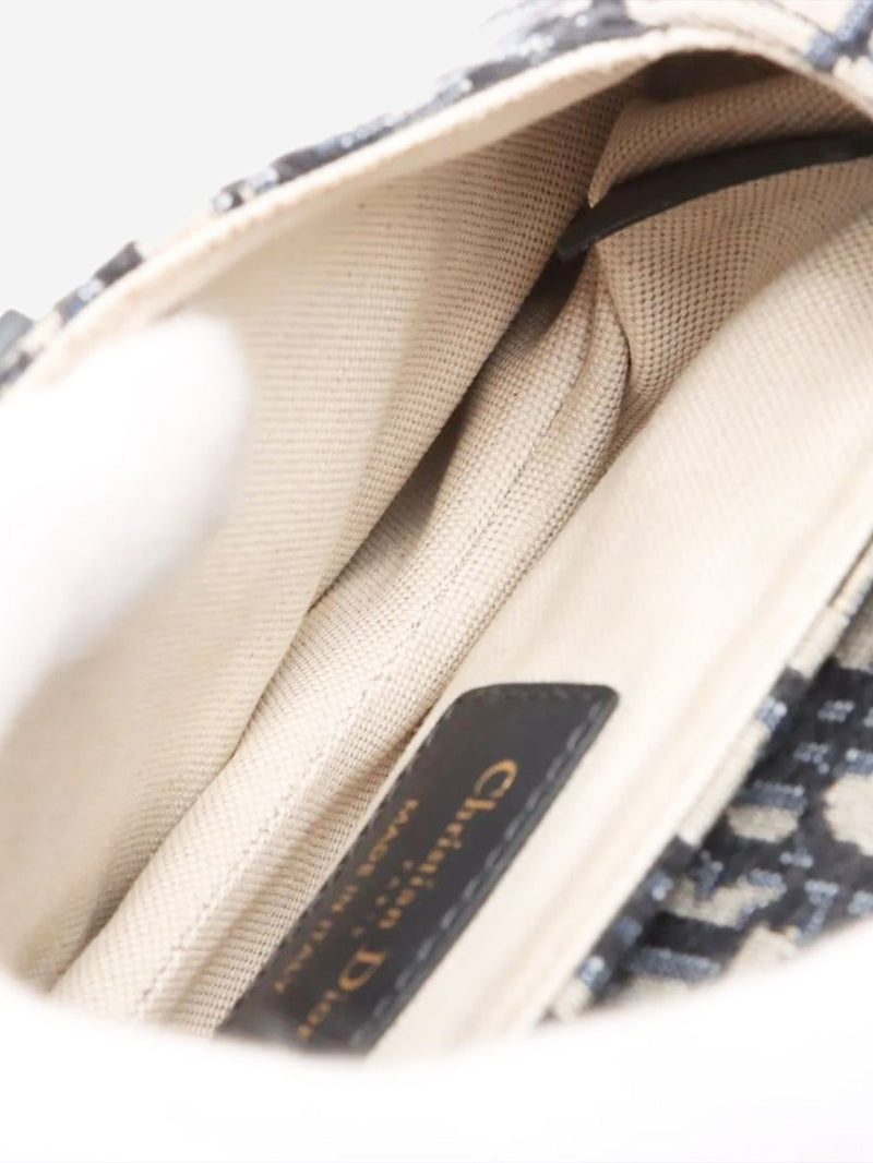 Navy 2019 mini Oblique Saddle bag Shoulder bags Dior 