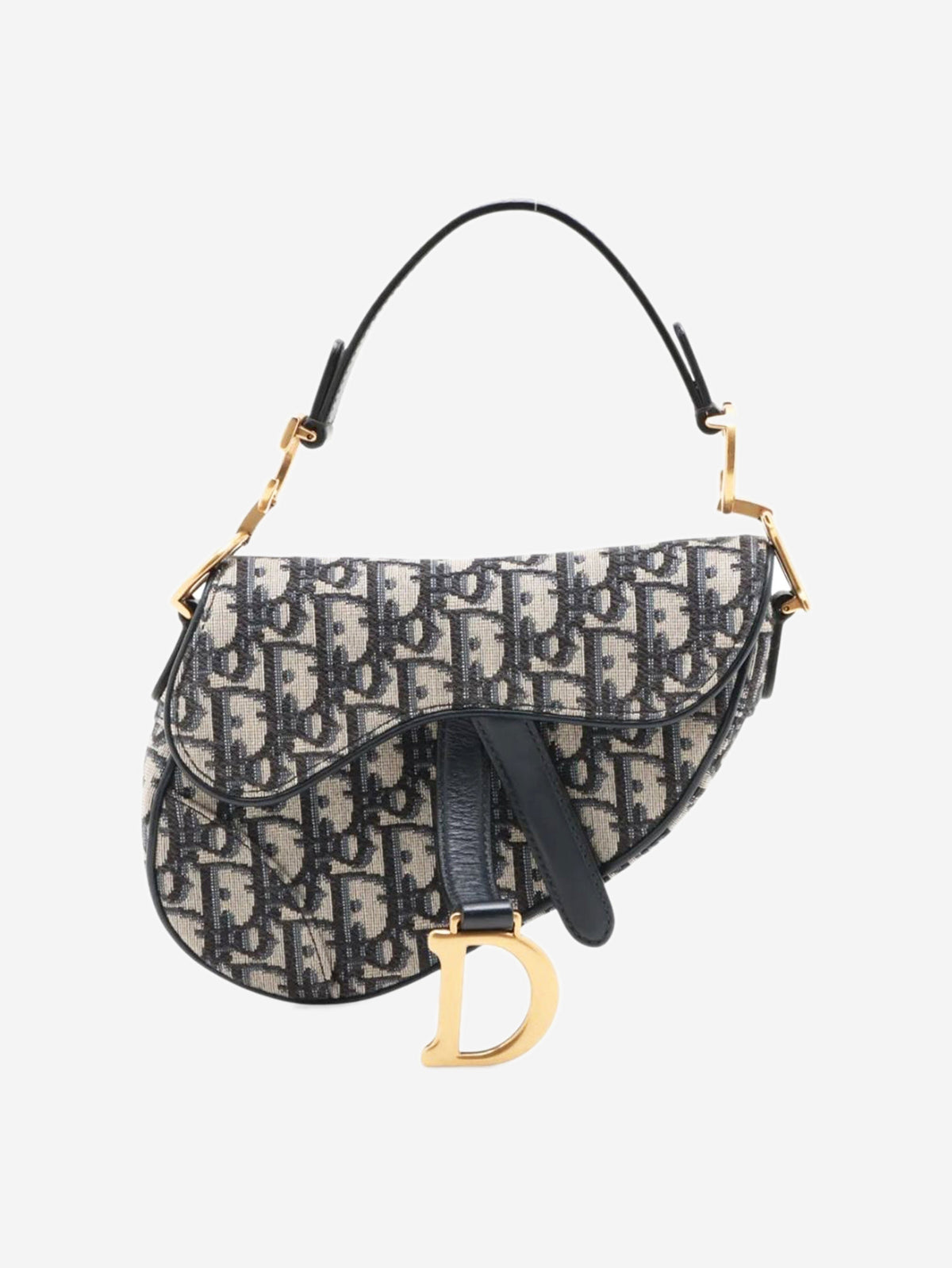 Navy 2019 mini Oblique Saddle bag Shoulder bags Dior 