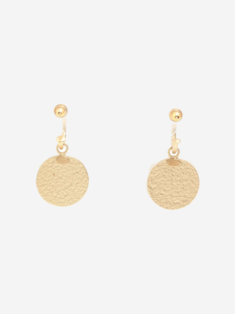 Gold Coco Mark 0a3A earrings